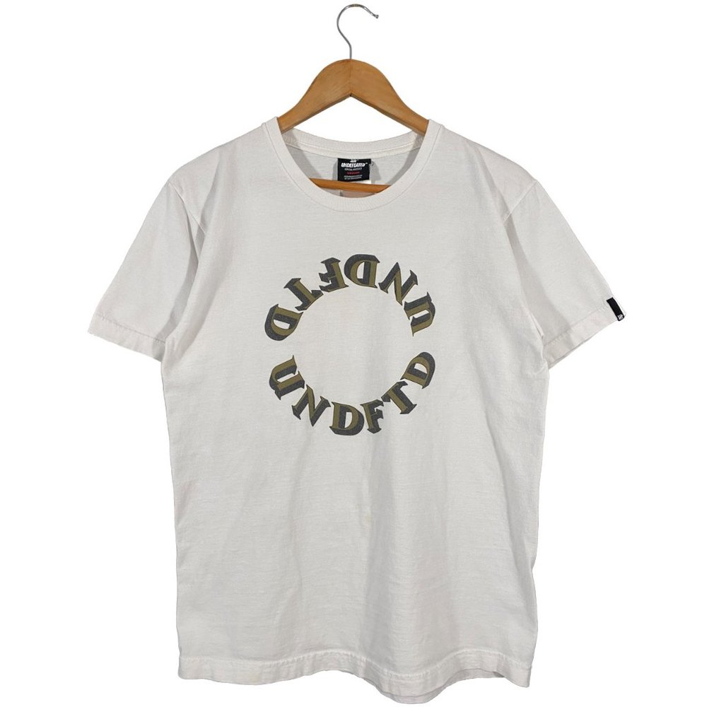 Undefeated Spiral Logo T-shirt White mens size medium